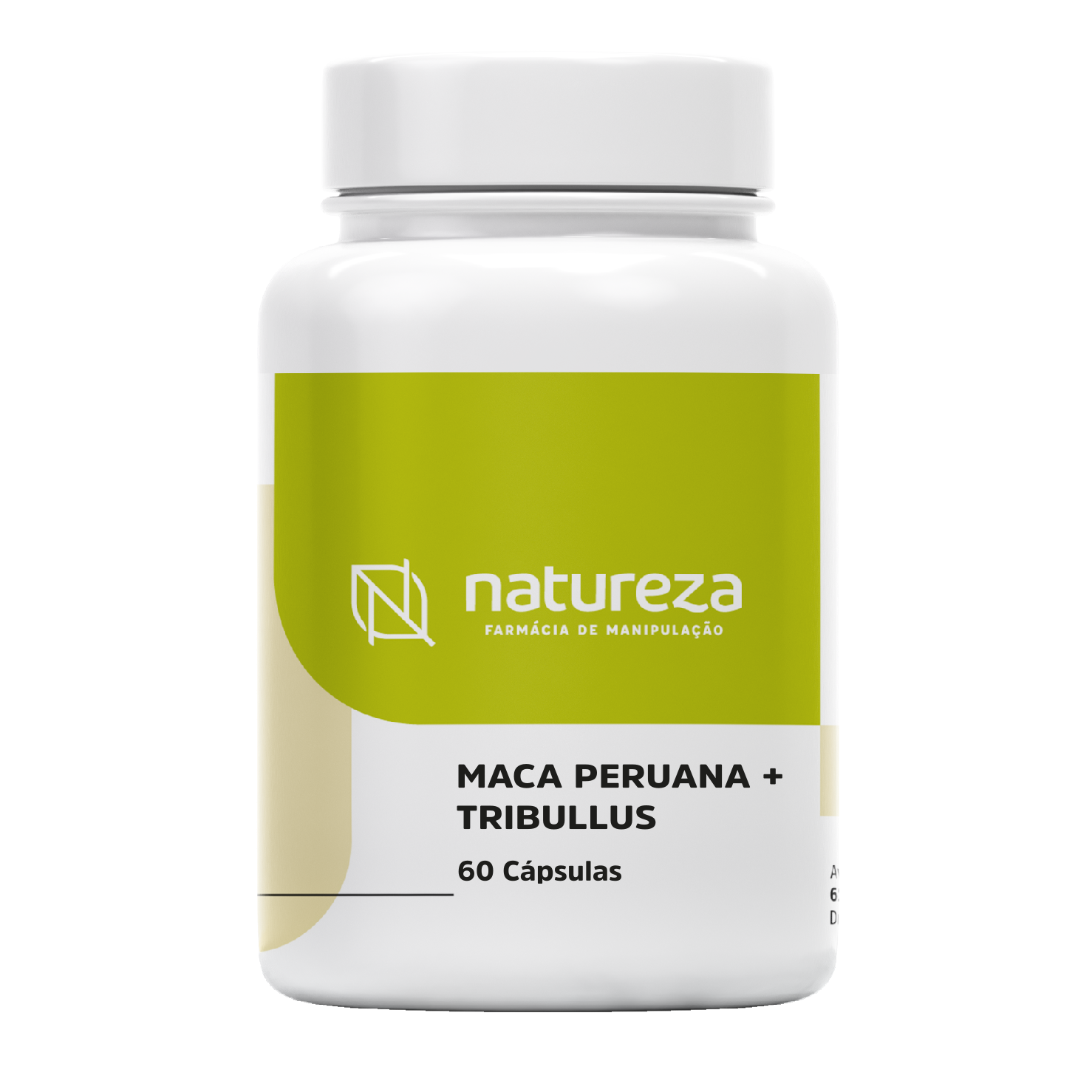 Maca Peruana 500mg Tribullus 500mg Farmácia Natureza